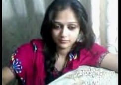 Indian teenage girl masturbating on webcam